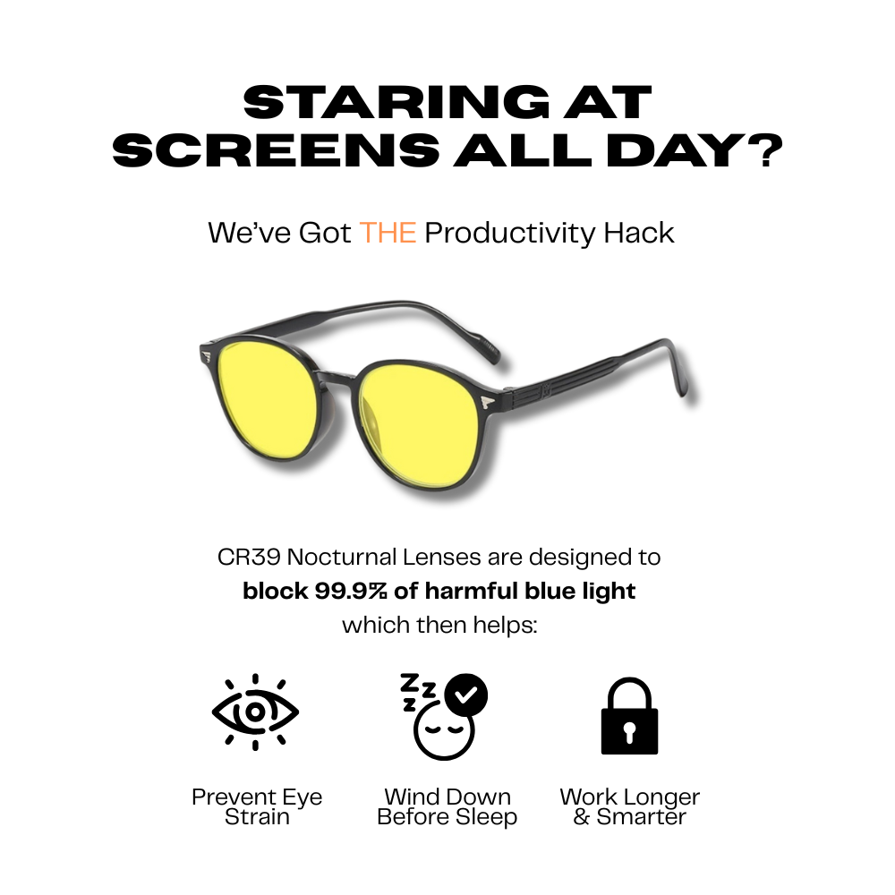 The Muse Amber Lens Blue Light Blocking Glasses