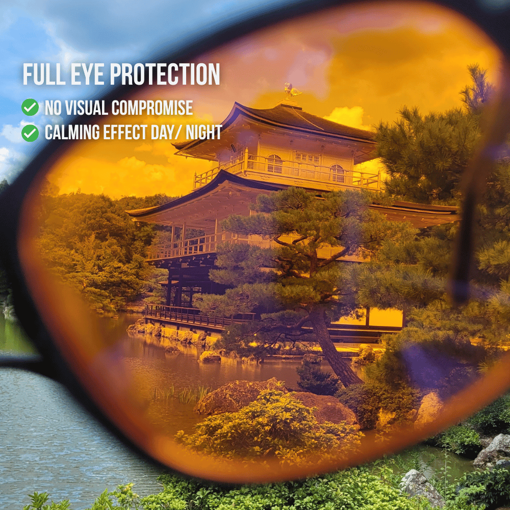 The Vanguard Orange Lens Blue Light Blocking Glasses for Gaming