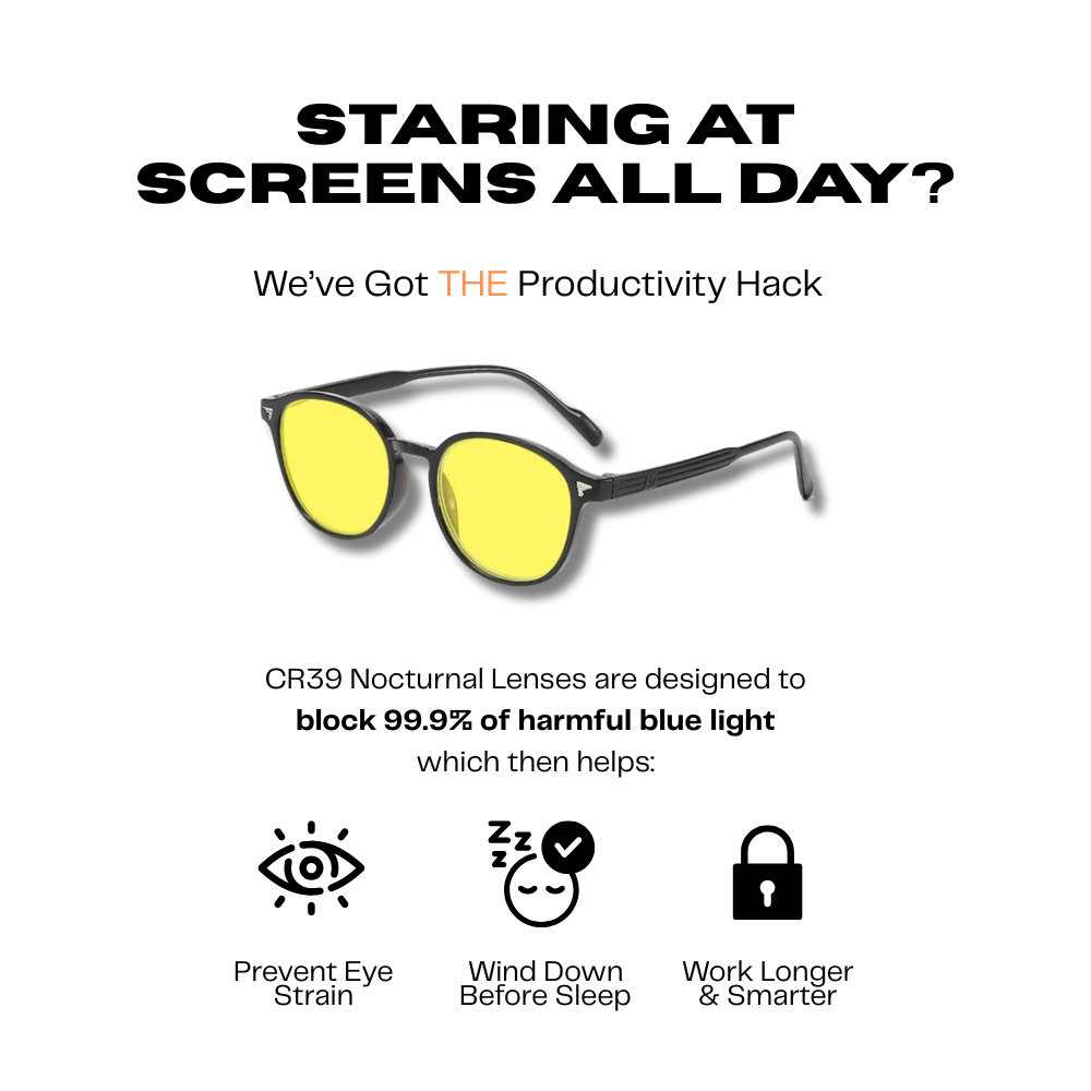 The Owl Amber Lens Blue Light Blocking Glasses